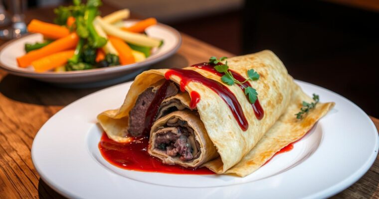 beef wellignton crepe recipe