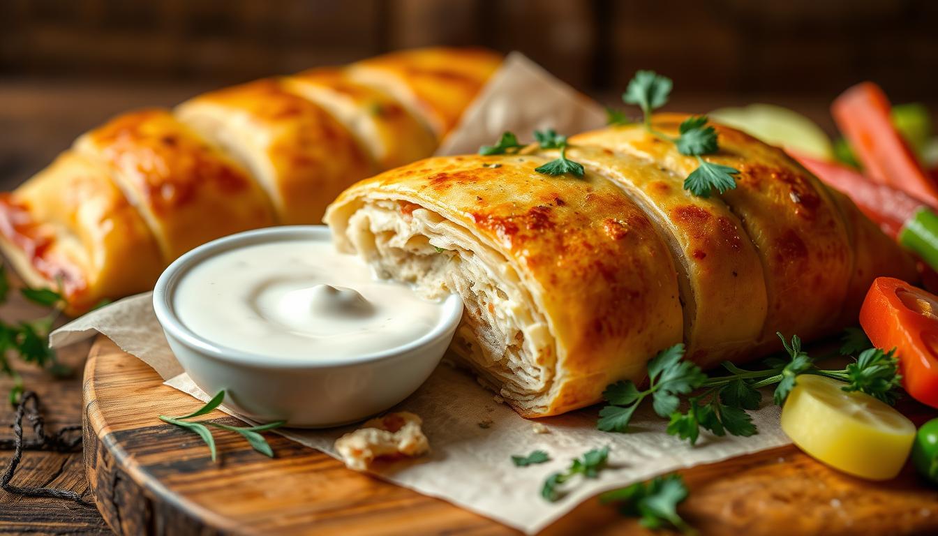 Easy Homemade Chicken and cheese jalousie recipe