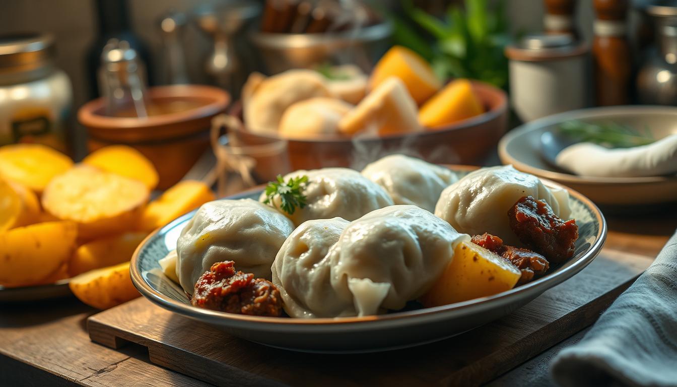 Homemade Chipped Beef Flour Dumplings Potatoes Recipe