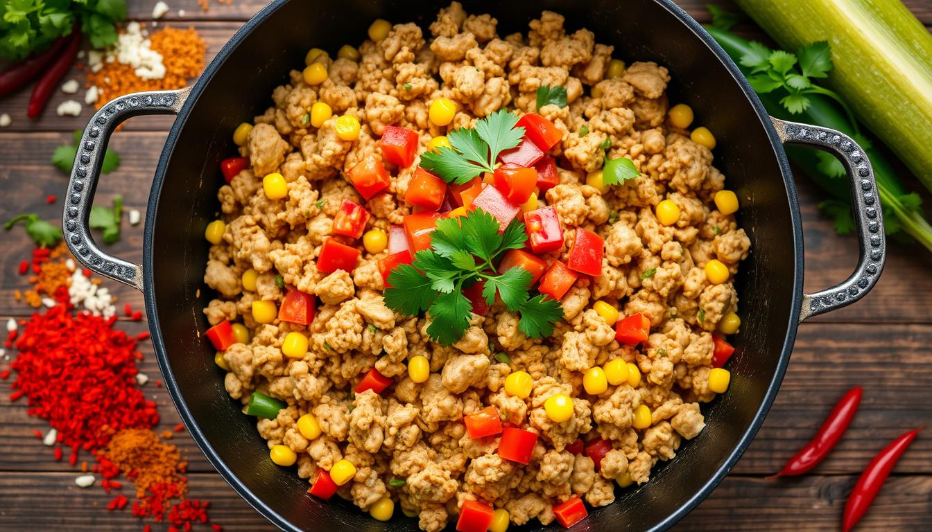 Tasty Ground Chicken Mexican Corn Recipe