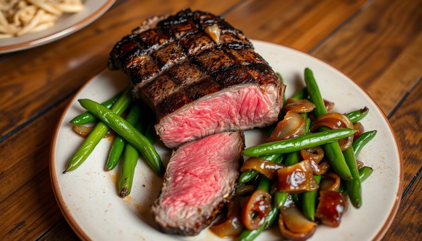 Tasty Steak and Beans and Onions Recipe