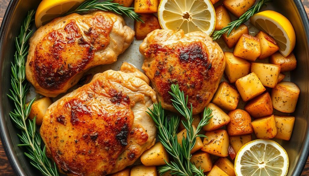 Greek Chicken One-Pan Meal Preparation