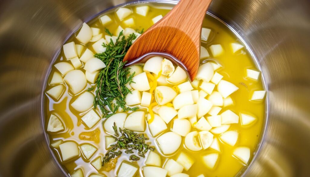 Lemon Garlic Marinade Preparation