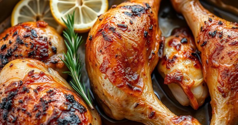 braised chicken in the oven with crispy skin recipe