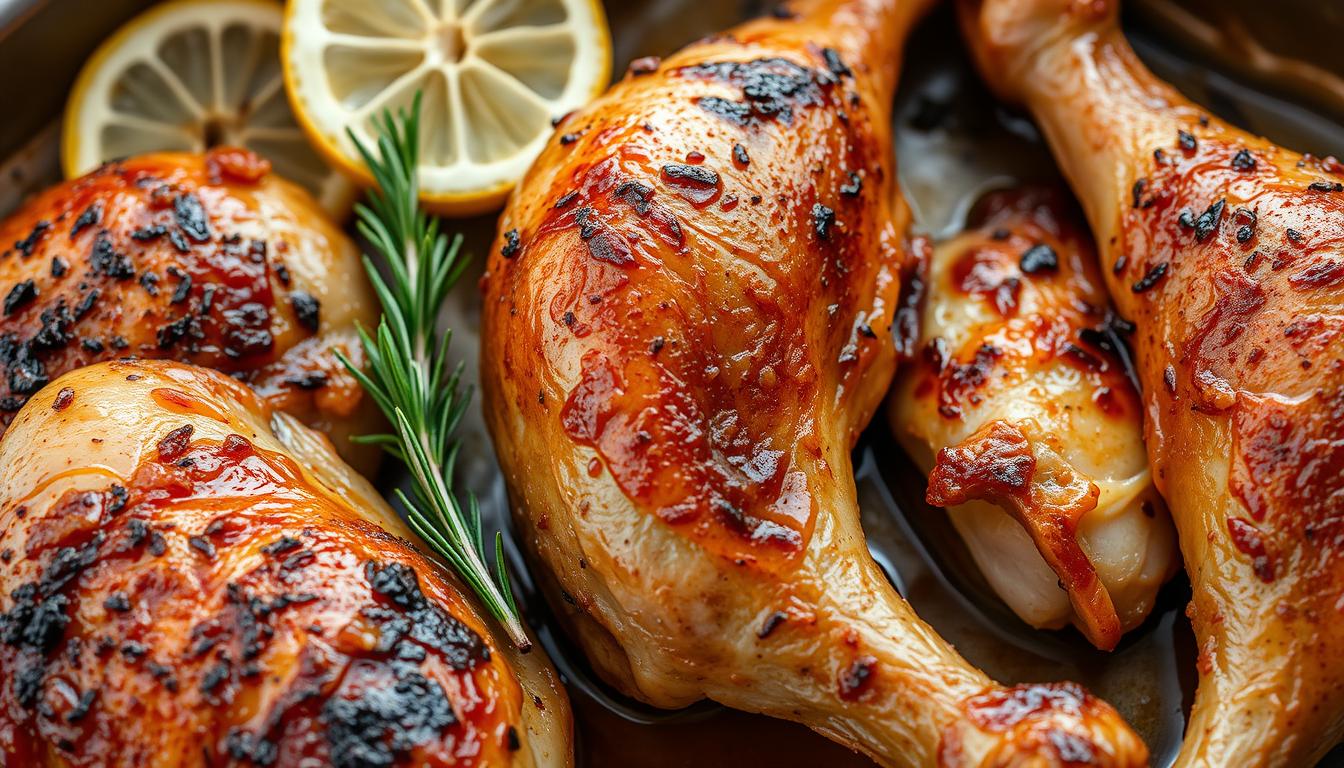 Delicious braised chicken in the oven with crispy skin recipe