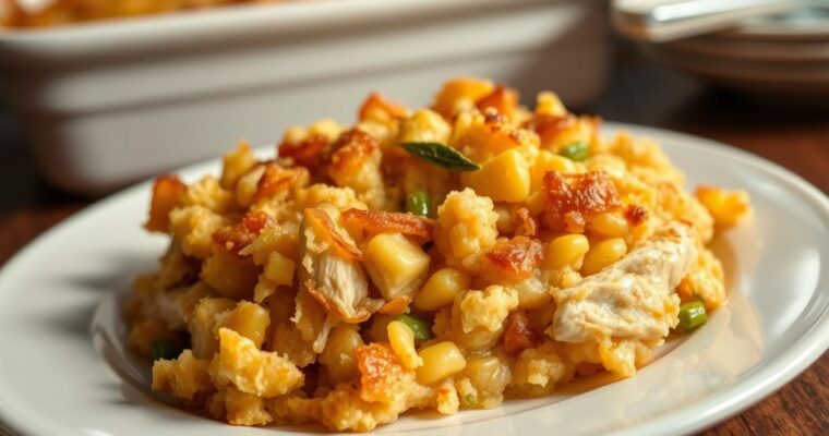 cornbread dressing with chicken