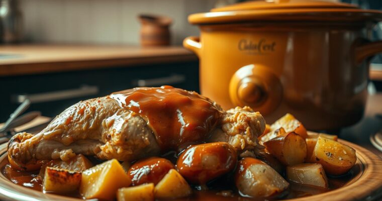 slow cooker chicken and potatoes